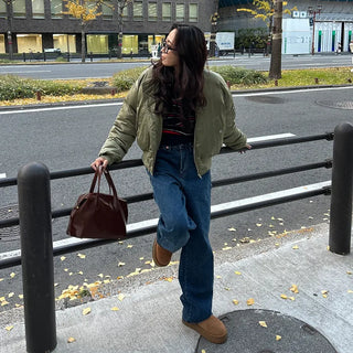 Carpenter wide denim pants