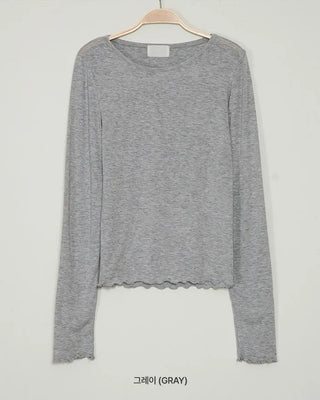 Layered long-sleeved set