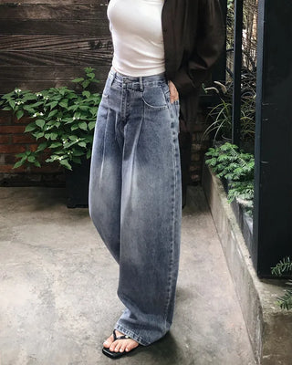 Daily Cover One-Pleat Denim Pants