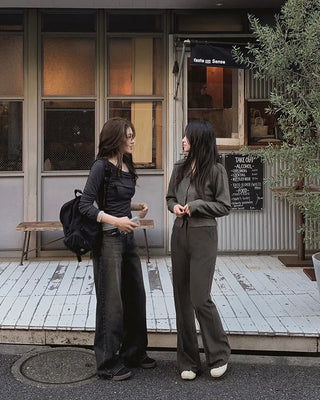 Semi-bootcut slacks