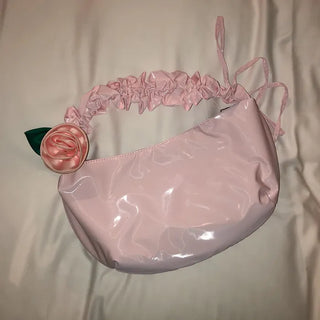Ribbon Shirring Shoulder Bag