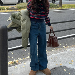 Carpenter wide denim pants