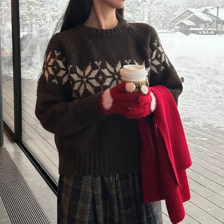 Knitted long scarf