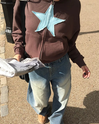[3rd Re-release] (ORIGINAL) Star Patch Number Hoodie