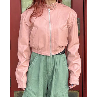 Cropped rider jacket