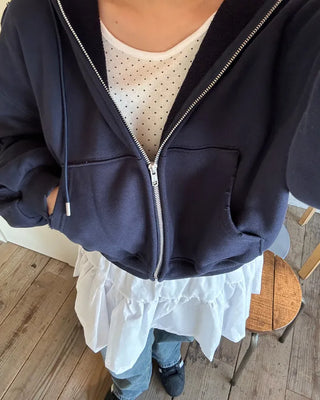 Polka Dot Boat Neck Cut and Sewn