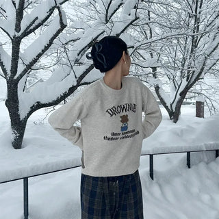 Lettering Bear Knit