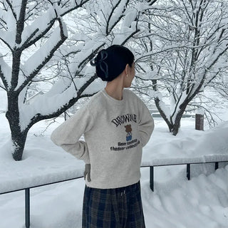 Lettering Bear Knit