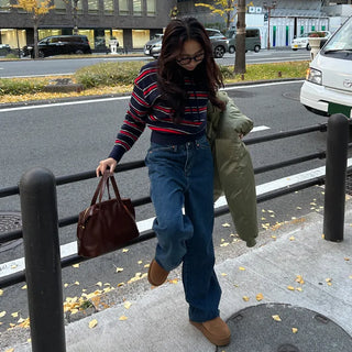 Carpenter wide denim pants