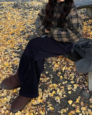Reversible Stitch Check Jumper