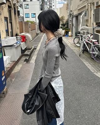 Sheer Dot Scrunchie