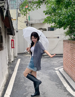 [UNISEX] Checkered Oversized Short-Sleeve Shirt (3 colors)