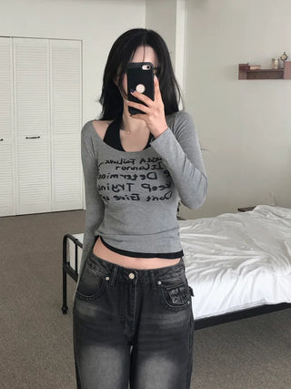 Slim Lettering T-Shirt