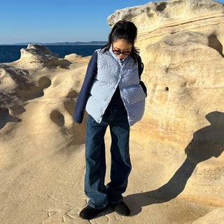 Drop Shoulder Oversized Round Knit