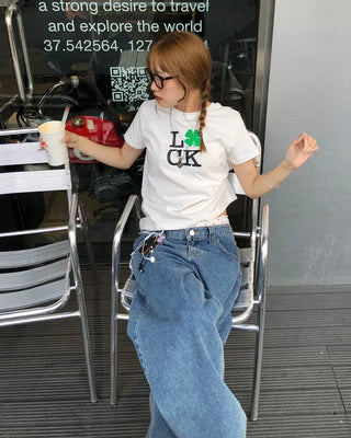 (ORIGINAL) Lucky Glow Clover T-Shirt