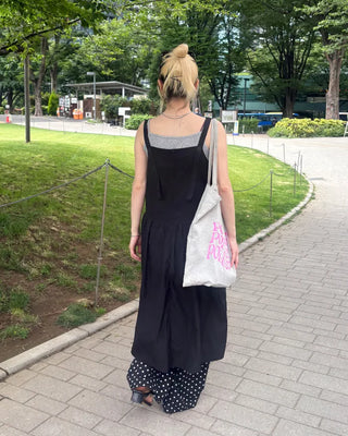 Dot Linen Mix Easy Pants