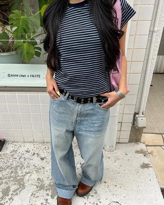 (Unisex) Unique Double Hip Pocket Jeans
