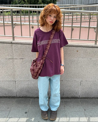 Cotton Curved Pants