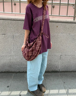Cotton Curved Pants