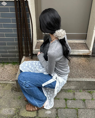 Sheer Dot Scrunchie