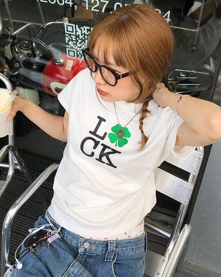 (ORIGINAL) Lucky Glow Clover T-Shirt