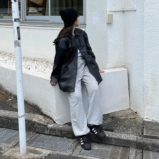 Single leather half jacket