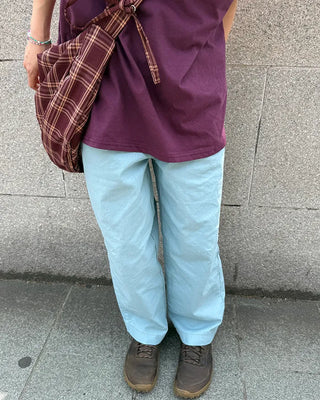 Cotton Curved Pants