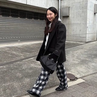 2-Way Flannel Check Pants