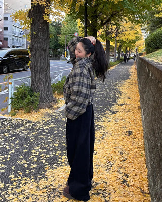 Reversible Stitch Check Jumper