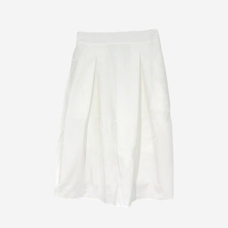 [3 colors] Petite check pintuck long skirt