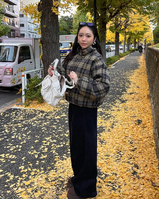 Reversible Stitch Check Jumper