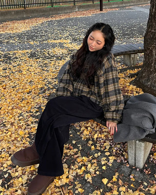 Reversible Stitch Check Jumper