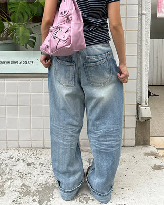 (Unisex) Unique Double Hip Pocket Jeans