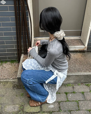 Sheer Dot Scrunchie