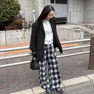 2-Way Flannel Check Pants