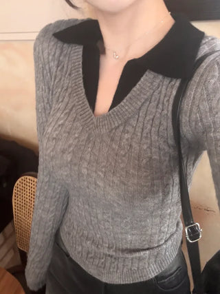 Two-tone knit