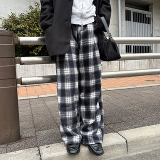2-Way Flannel Check Pants
