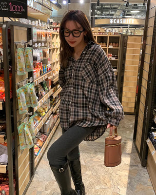 Oversized Check Flannel Shirt