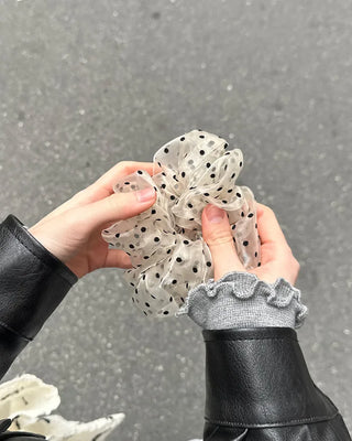 Sheer Dot Scrunchie