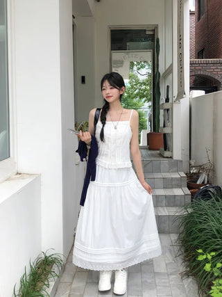 Ribbon sleeveless blouse