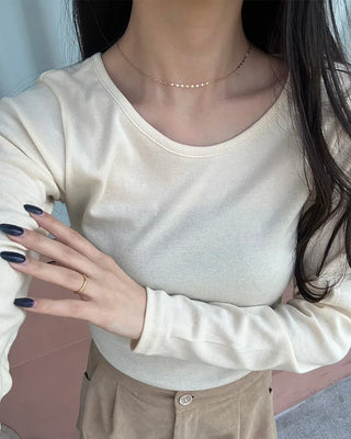Simple daily chain necklace