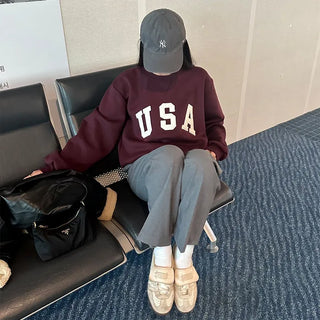 USA Fleece-Lined Sweatshirt