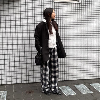 2-Way Flannel Check Pants