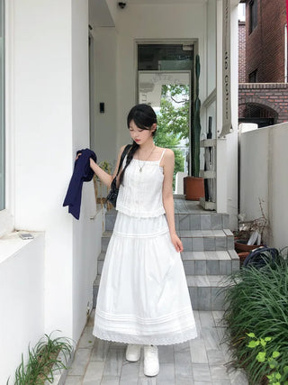 Ribbon sleeveless blouse