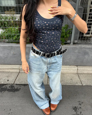 (Unisex) Unique Double Hip Pocket Jeans
