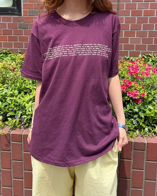 Lettering Half T-shirt
