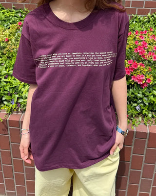 Lettering Half T-shirt