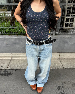 (Unisex) Unique Double Hip Pocket Jeans