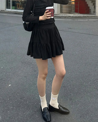 Mini tiered skirt