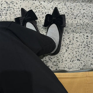 Big Ribbon Flat Shoes